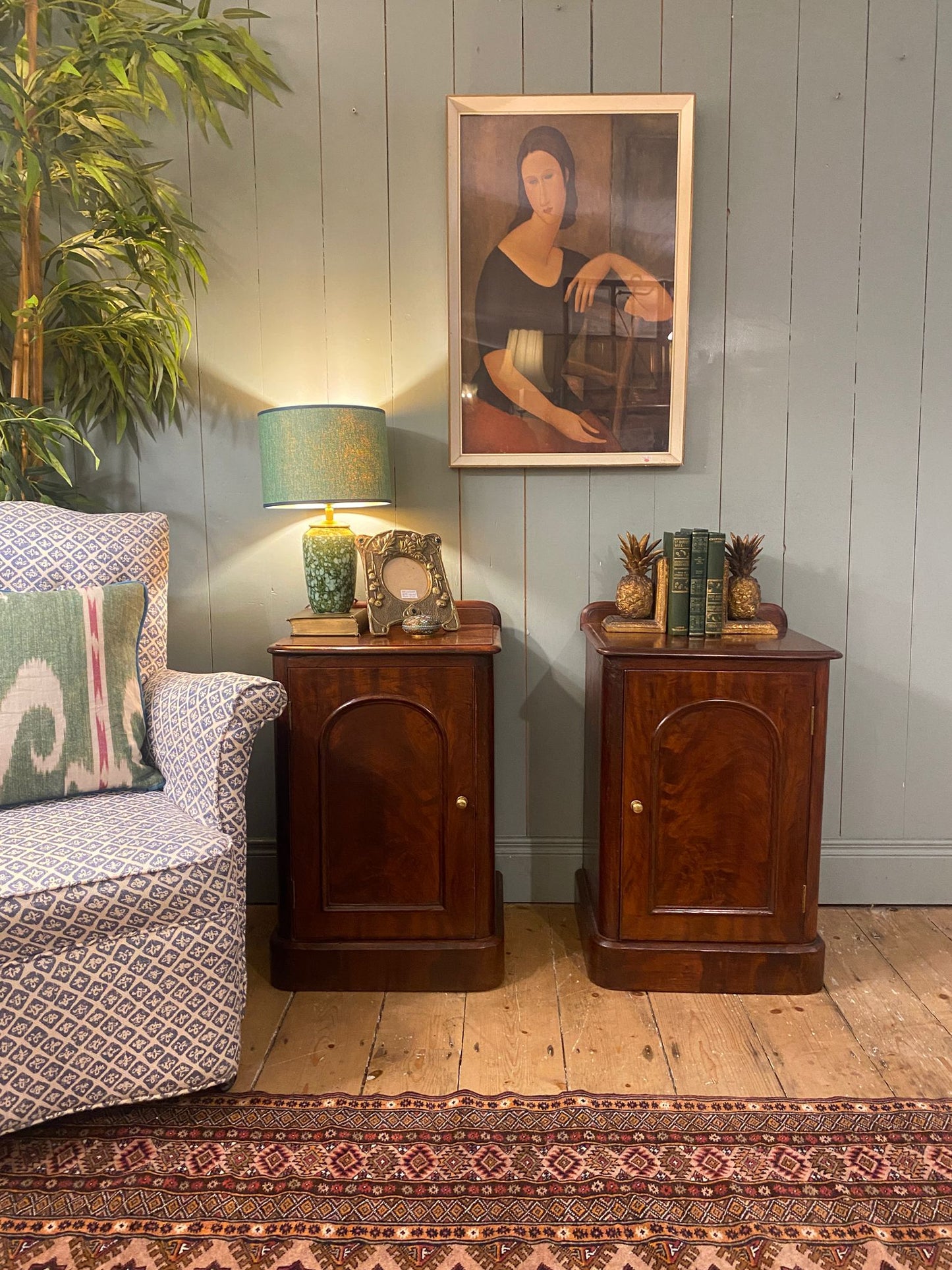 Pair of Victorian Mahogany Bedside Cabinets