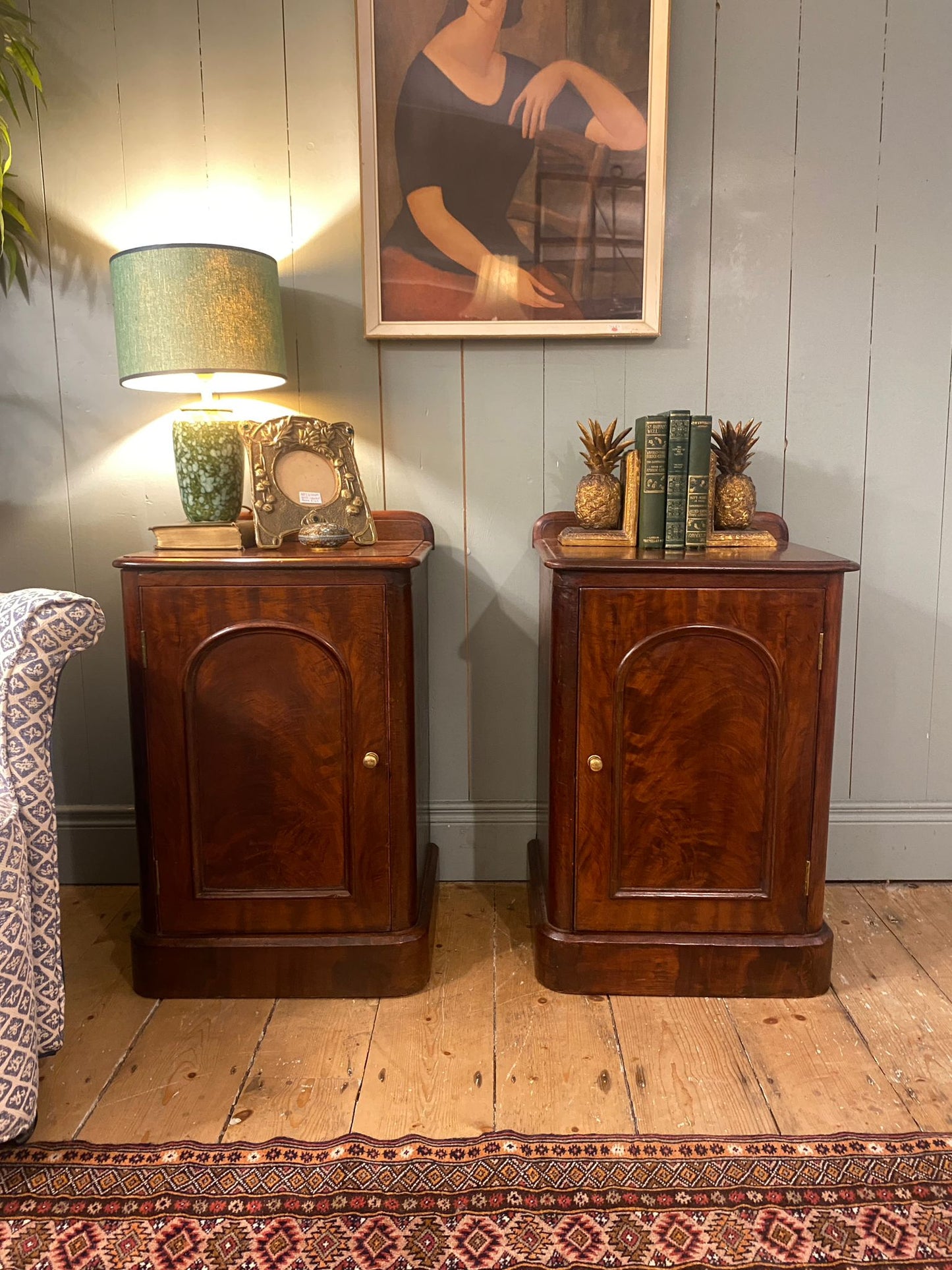 Pair of Victorian Mahogany Bedside Cabinets