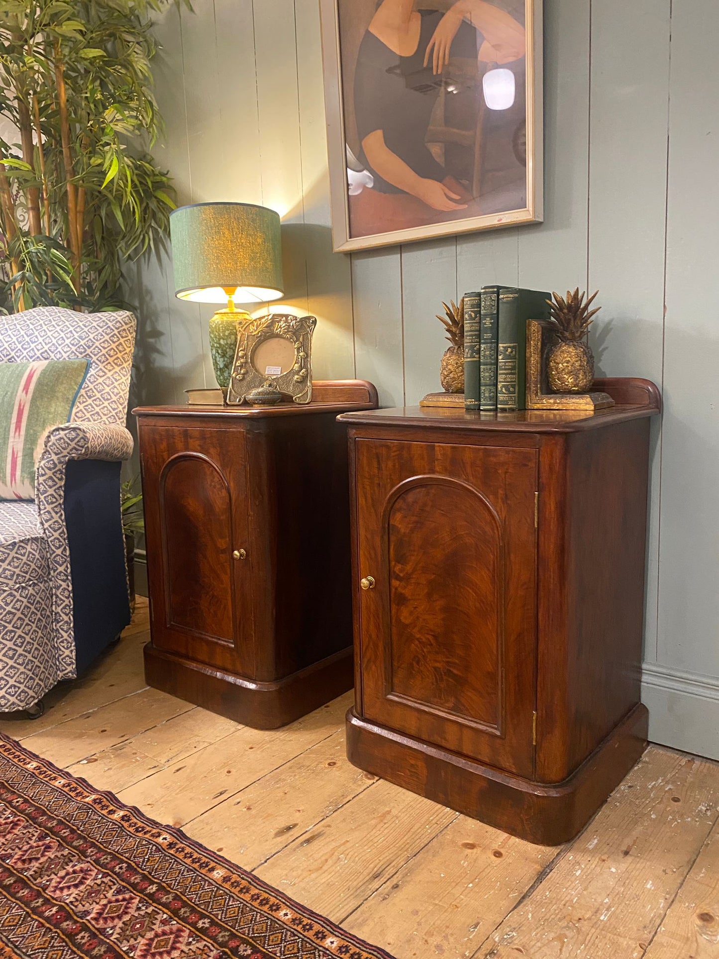 Pair of Victorian Mahogany Bedside Cabinets