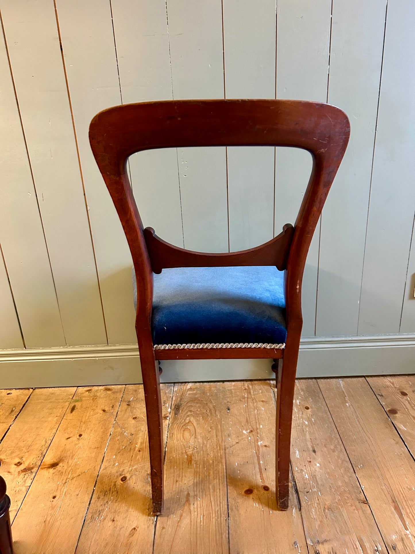 6 Victorian Balloon Back Dining Chairs