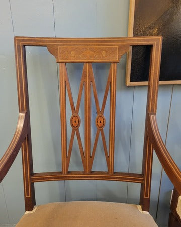 Pair of Inlaid Armchairs