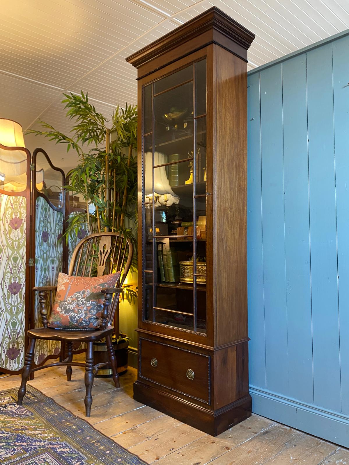 Georgian Tall Glazed Bookcase