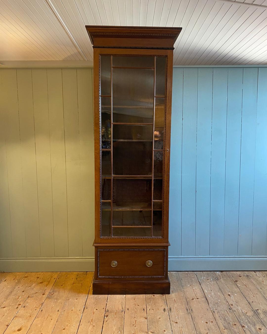Georgian Tall Glazed Bookcase