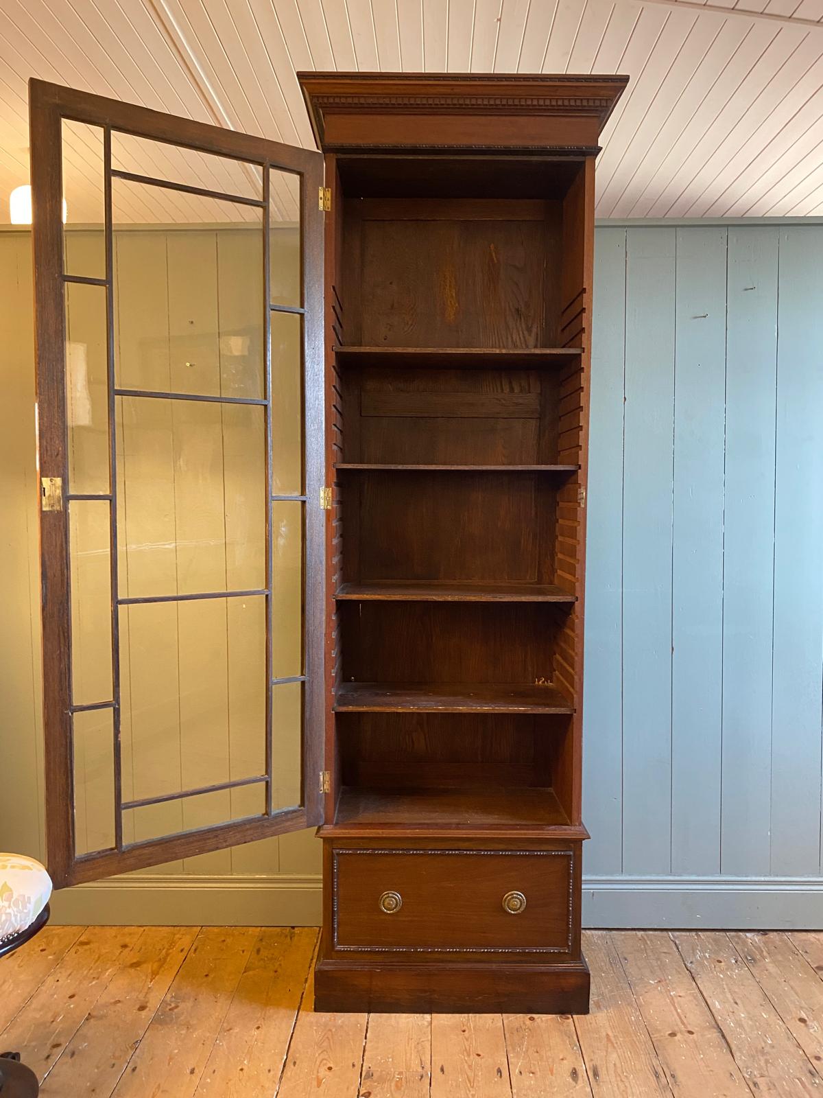 Georgian Tall Glazed Bookcase
