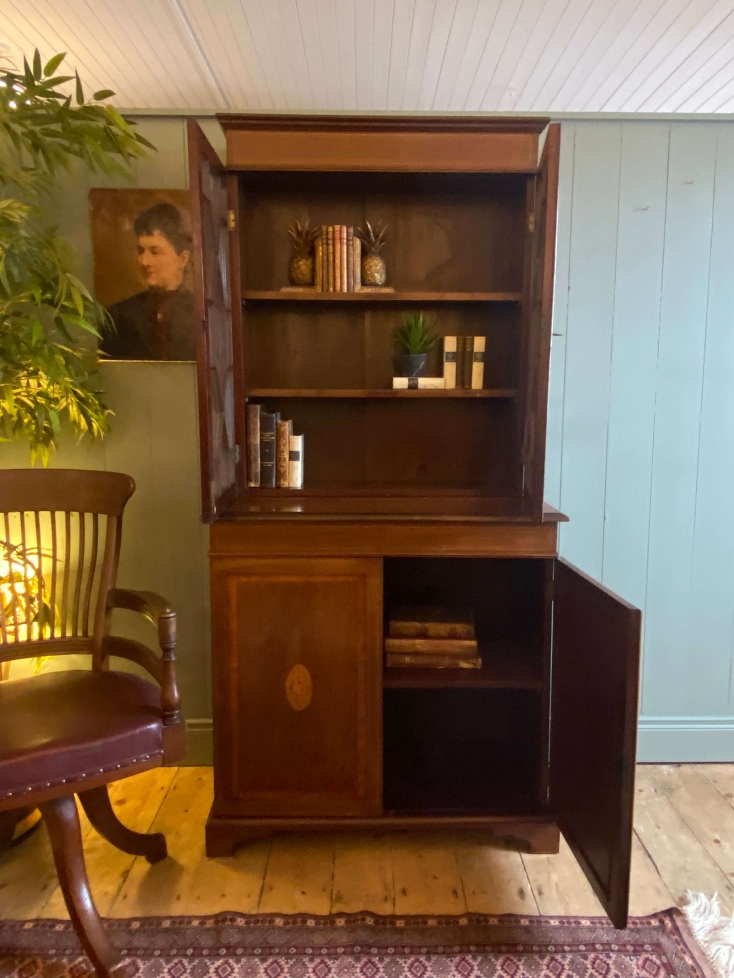 Edwardian Glazed Bookcase