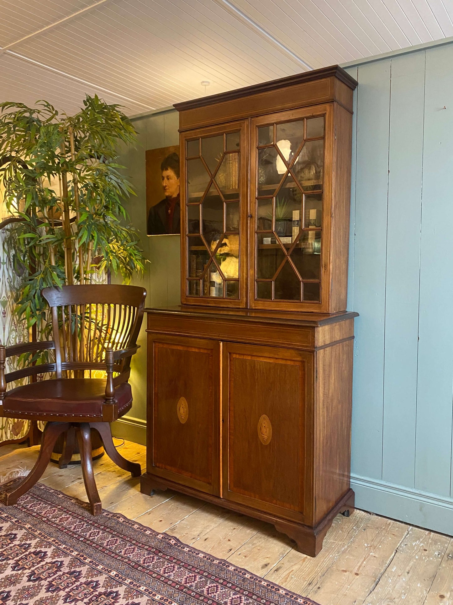 Edwardian Glazed Bookcase