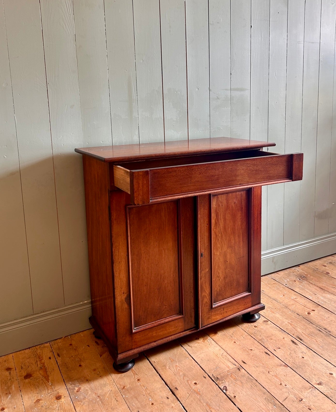 19th Century Mahogany Storage Cabinet