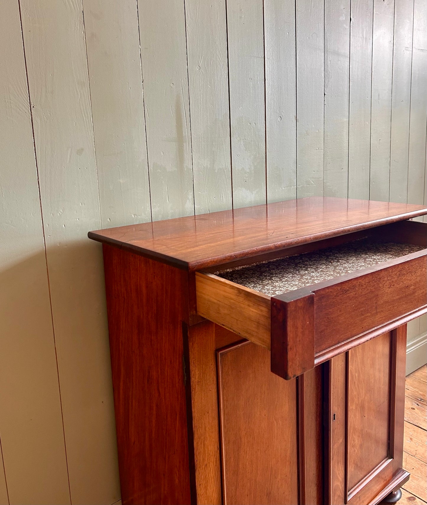 19th Century Mahogany Storage Cabinet