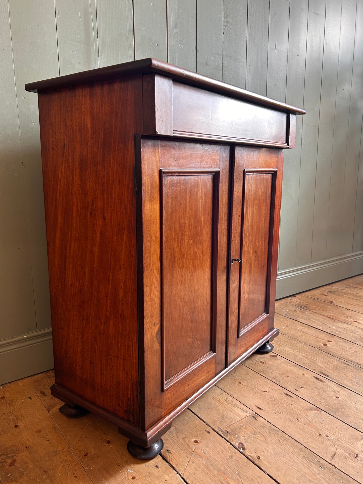 19th Century Mahogany Storage Cabinet