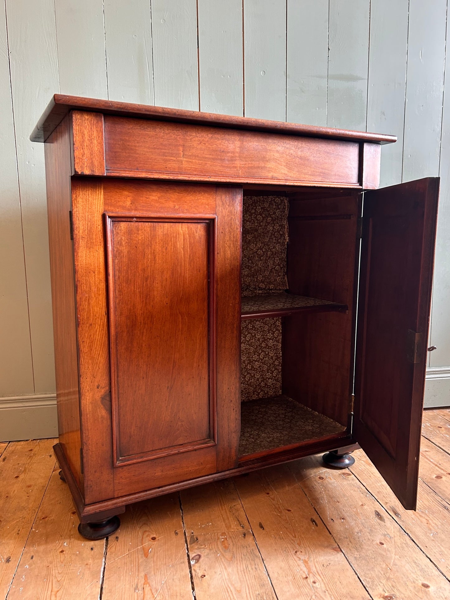 19th Century Mahogany Storage Cabinet
