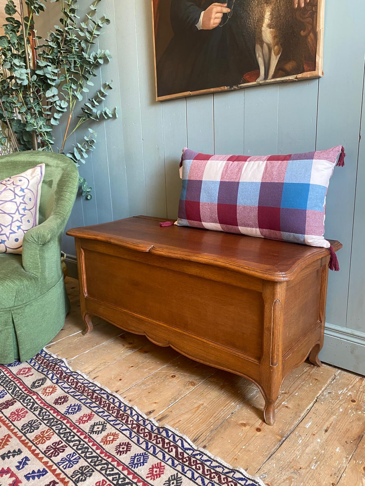 French Oak Blanket Box