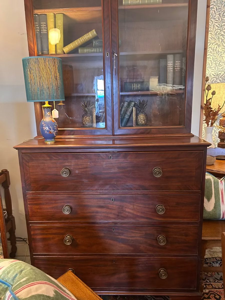 Victorian Mahogany Bureau Bookcase
