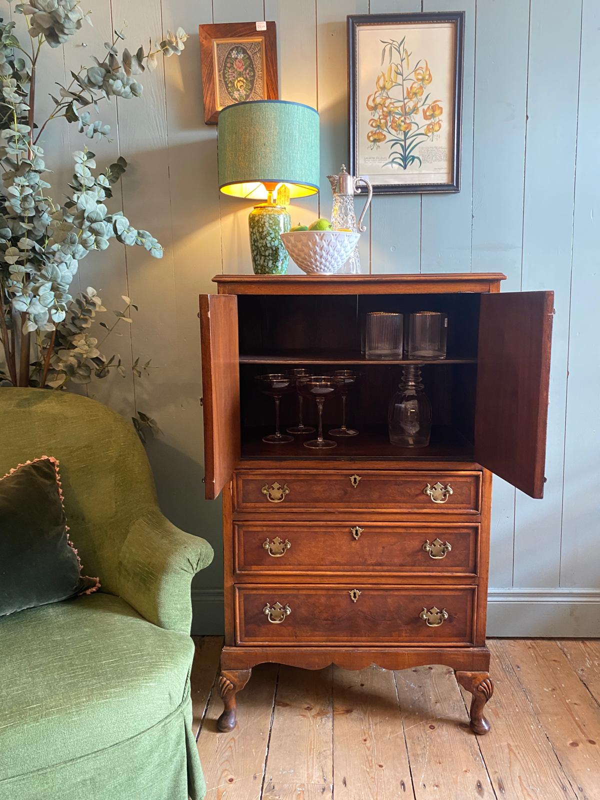 Early 1900s Mahogany Drinks Cabinet