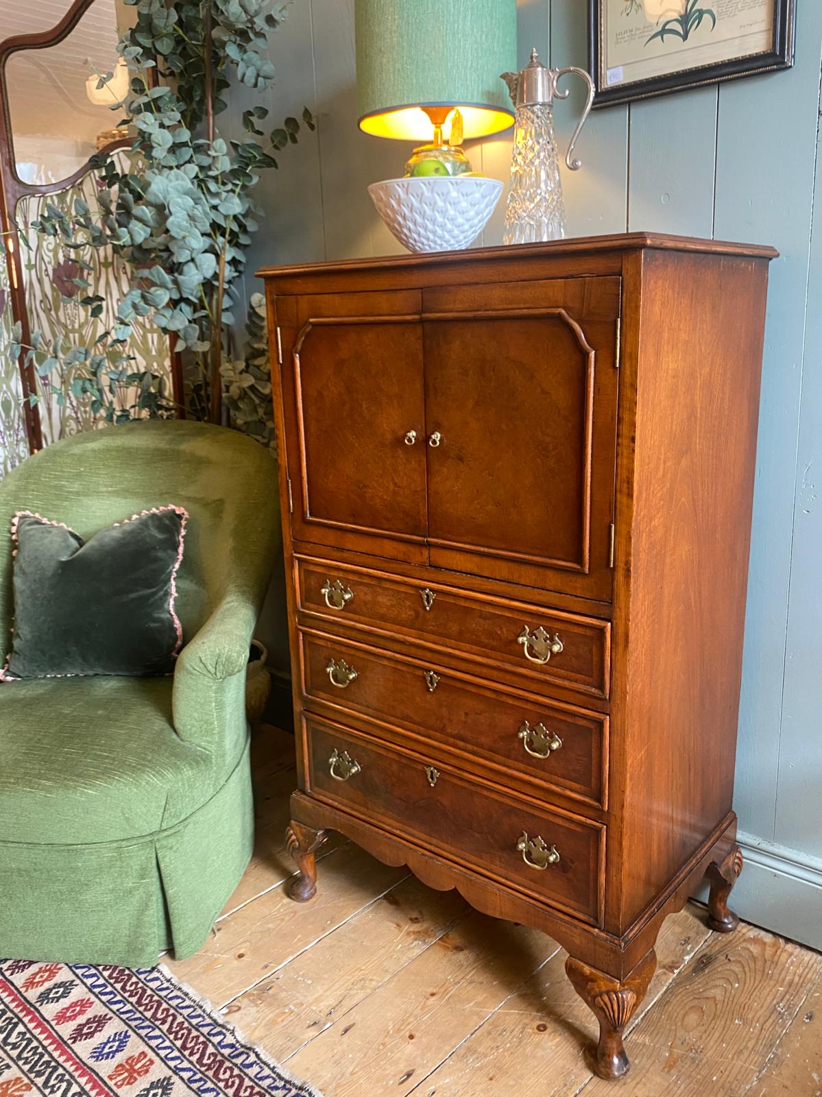 Early 1900s Mahogany Drinks Cabinet