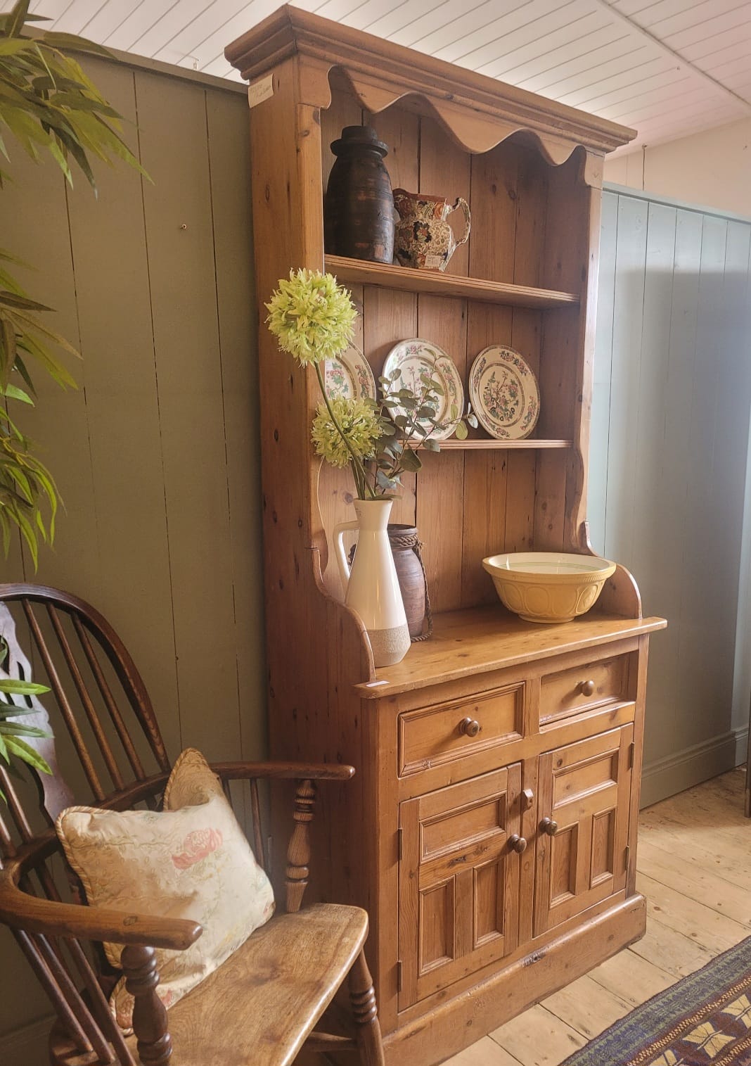 Antique Irish Pine Dresser