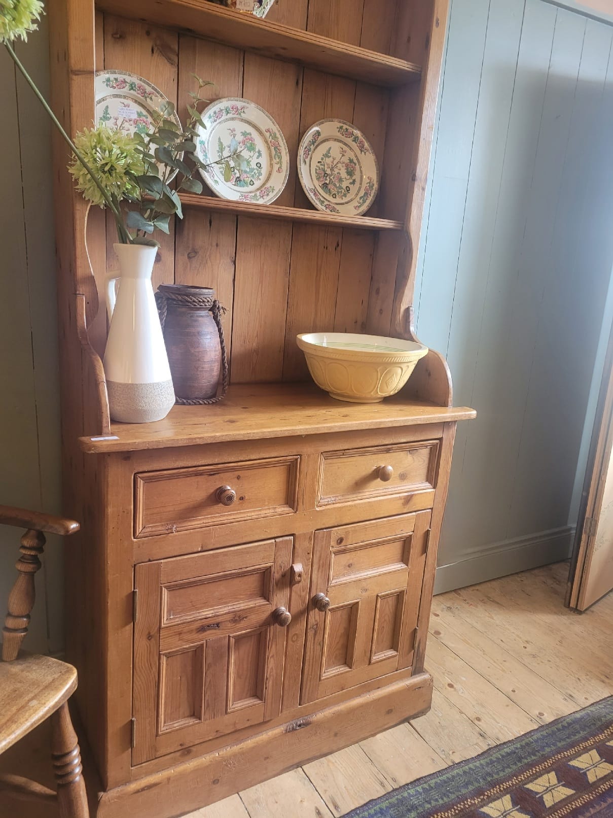 Antique Irish Pine Dresser