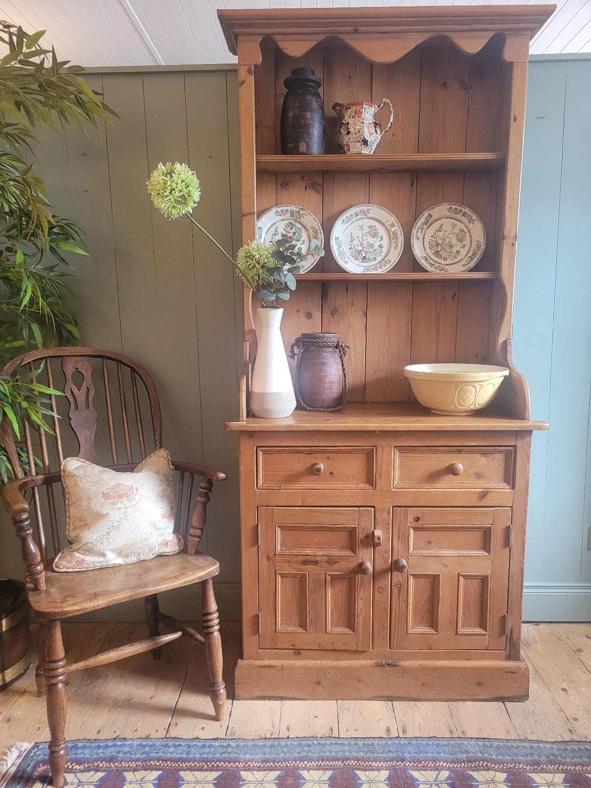 Antique Irish Pine Dresser
