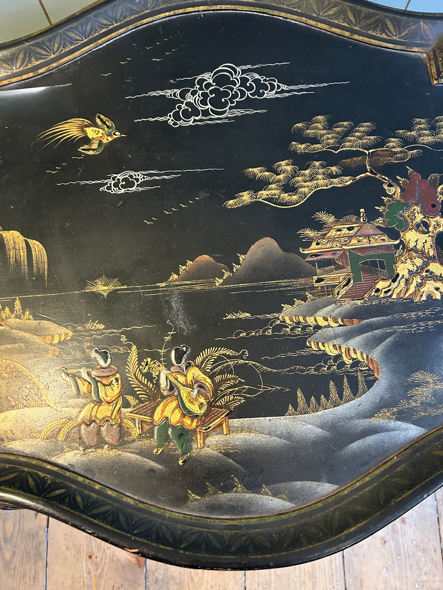 Chinoiserie Lacquered Coffee Table
