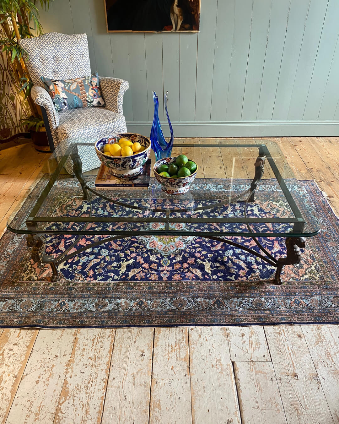 Iron And Glass Coffee Table