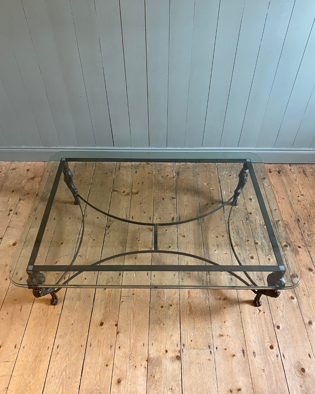 Iron And Glass Coffee Table