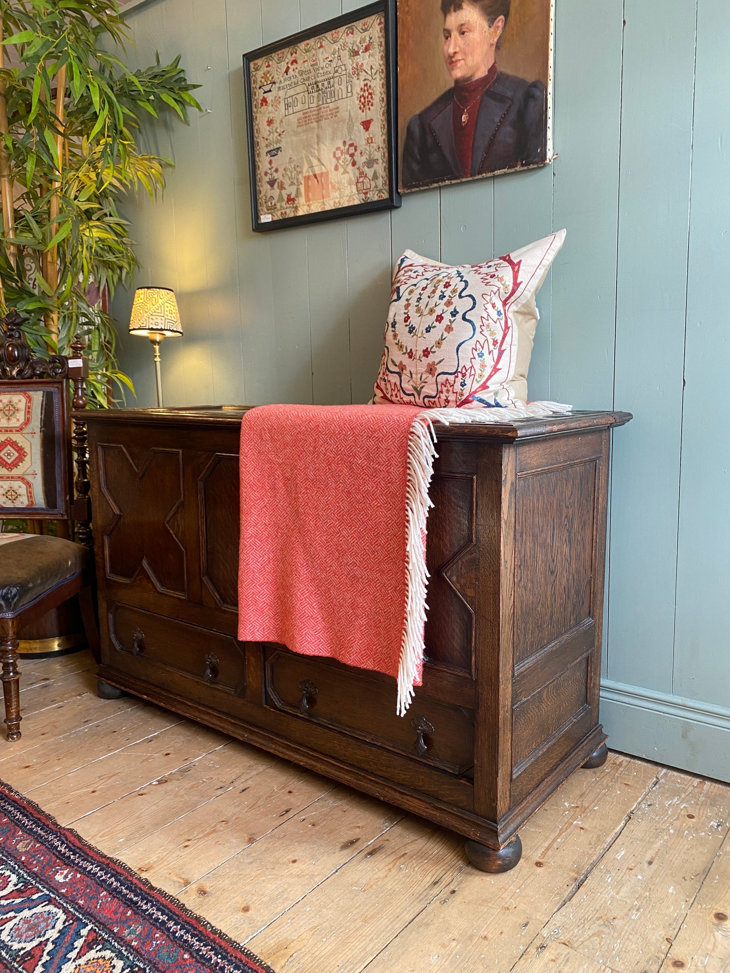 Jacobean Tudor Oak Coffer