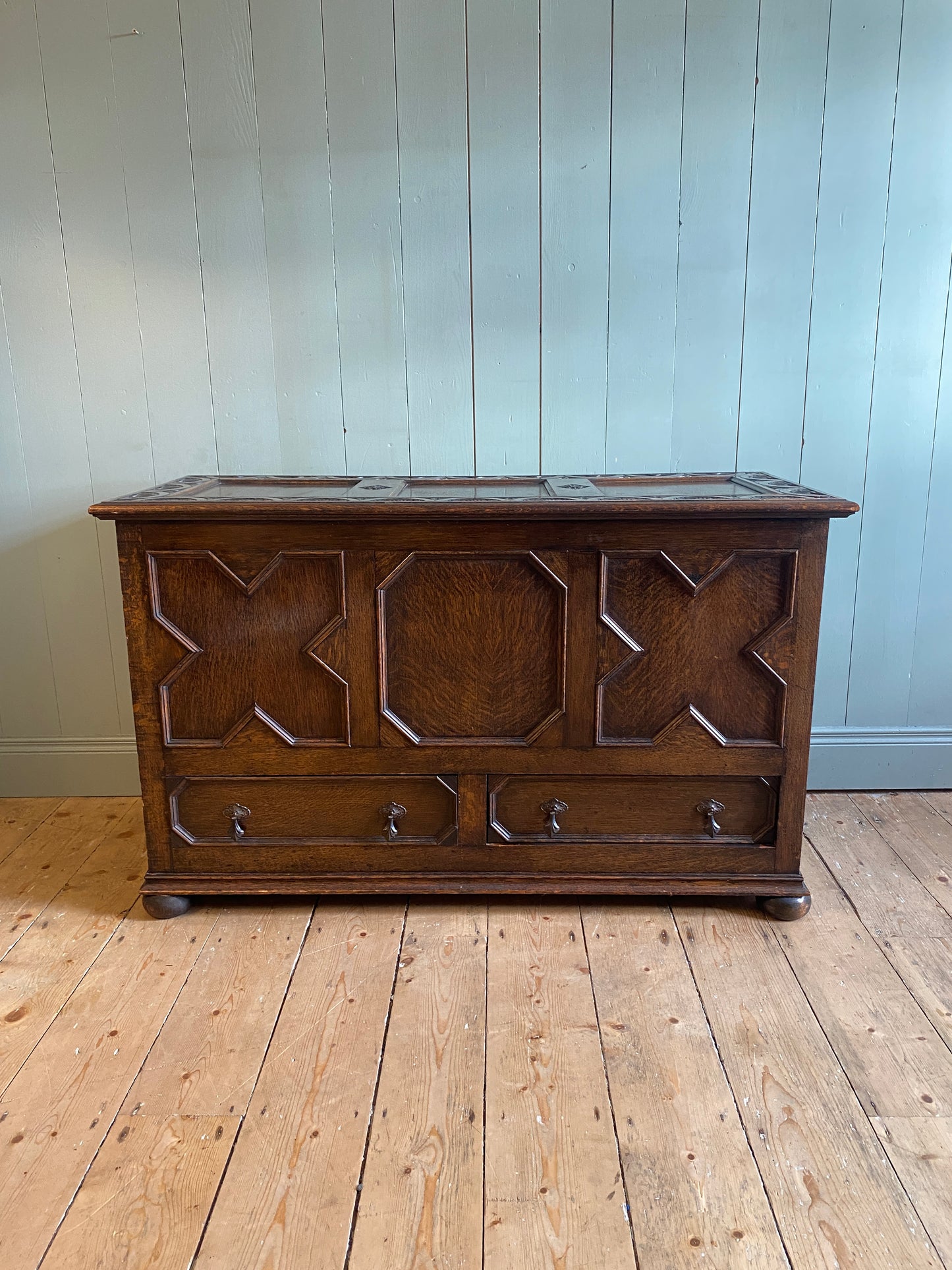 Jacobean Tudor Oak Coffer