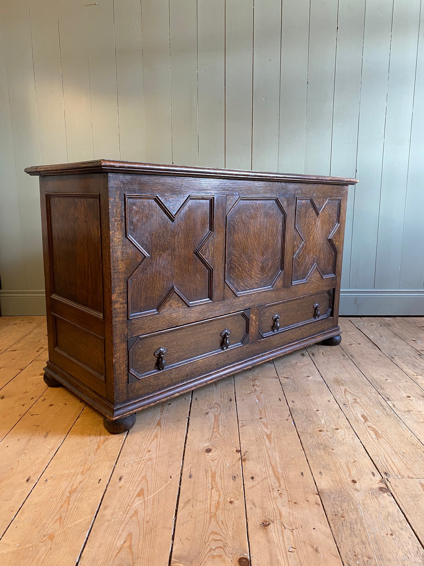 Jacobean Tudor Oak Coffer