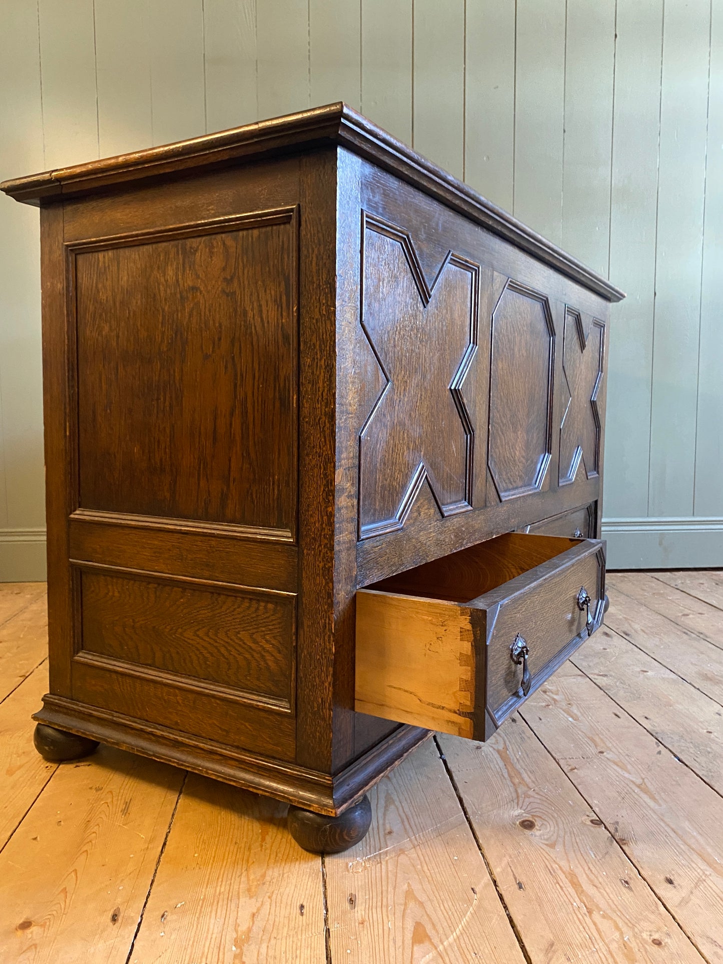 Jacobean Tudor Oak Coffer