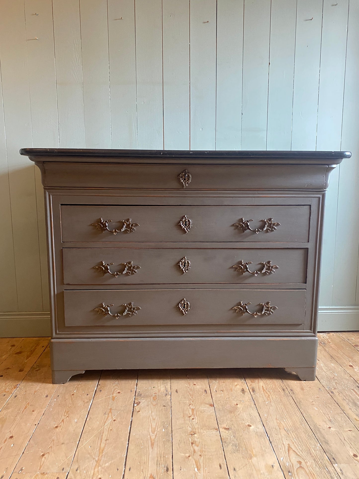 Louis Philippe Style Marble Top Commode