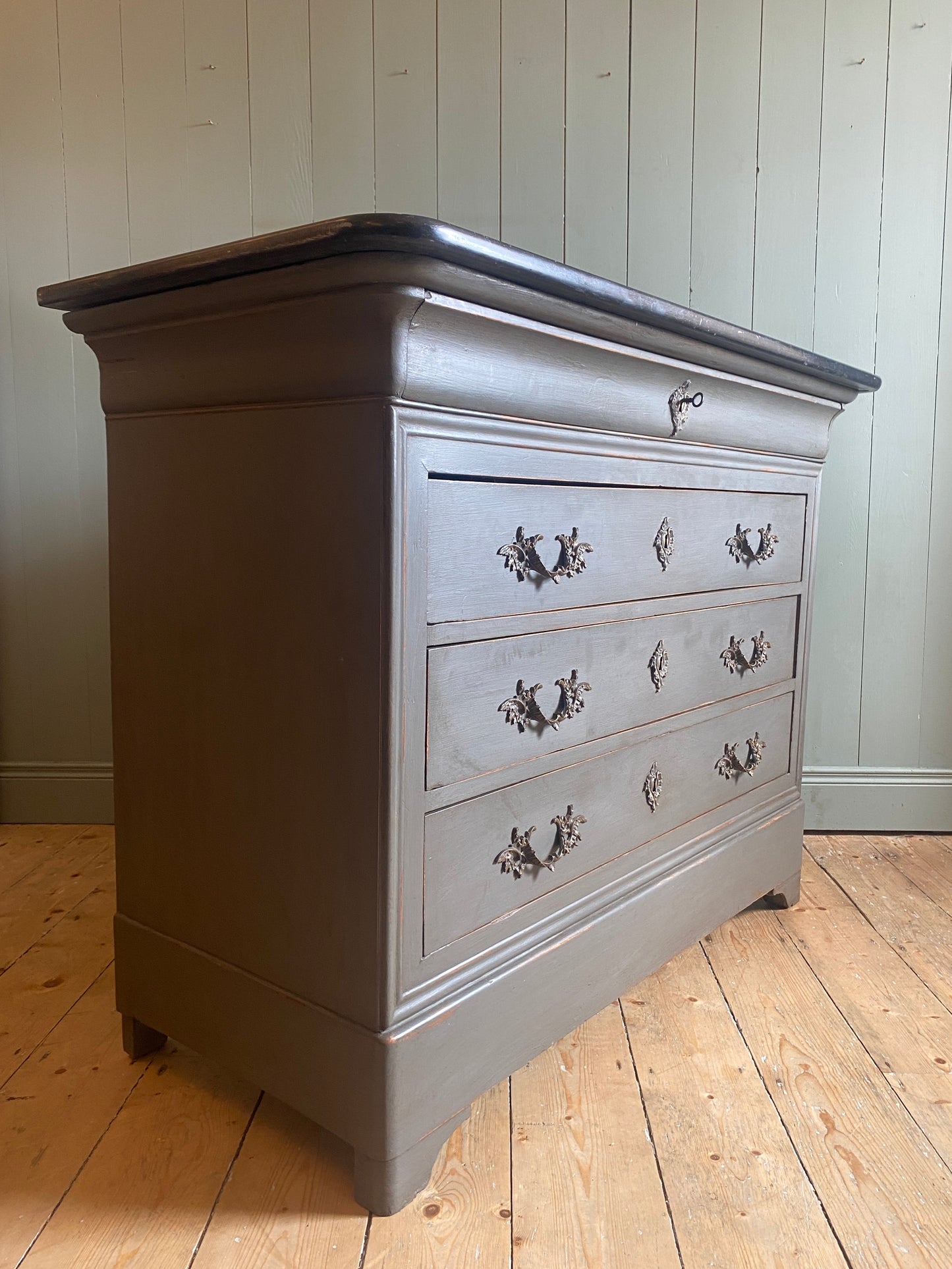 Louis Philippe Style Marble Top Commode