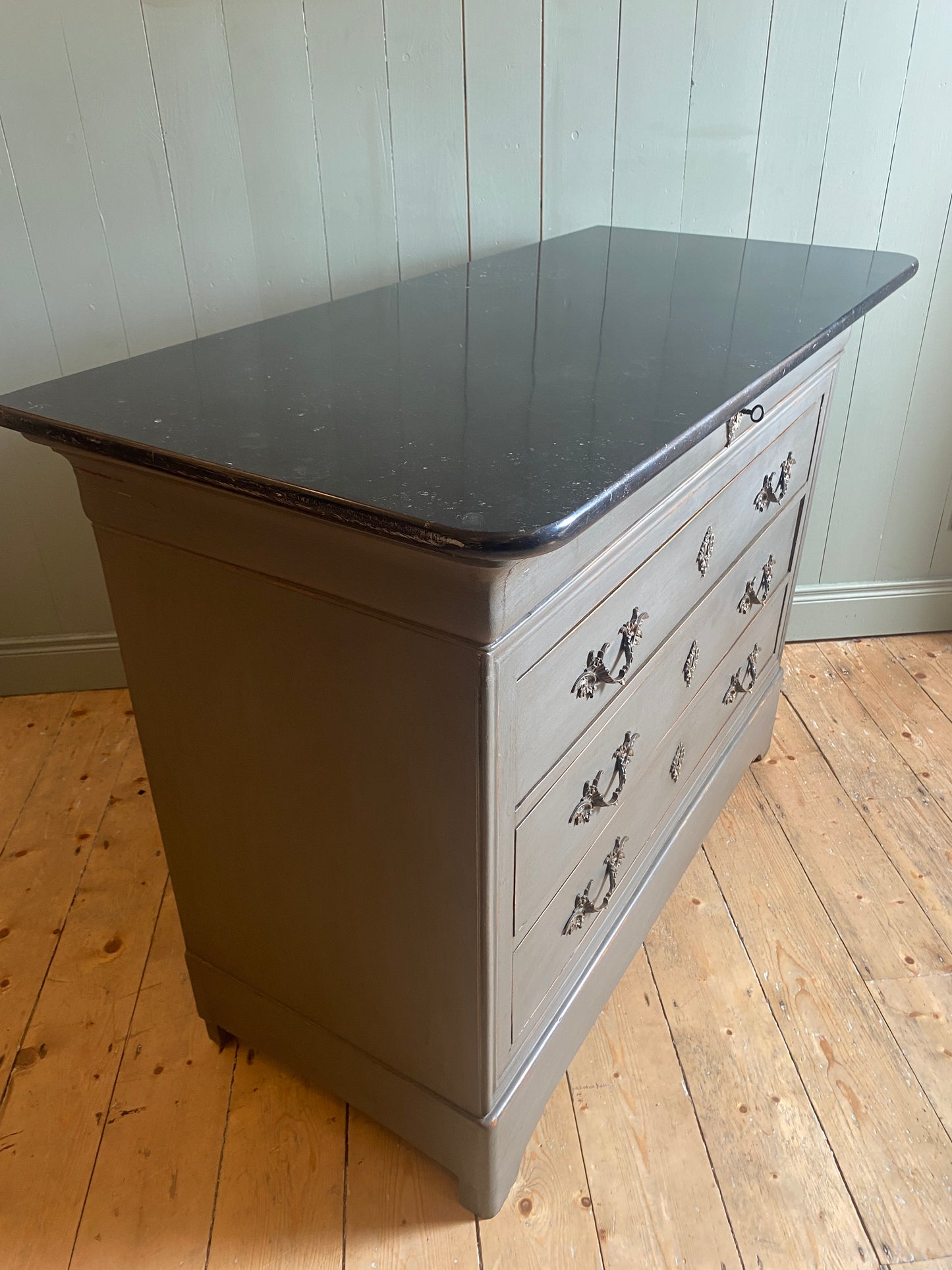 Louis Philippe Style Marble Top Commode