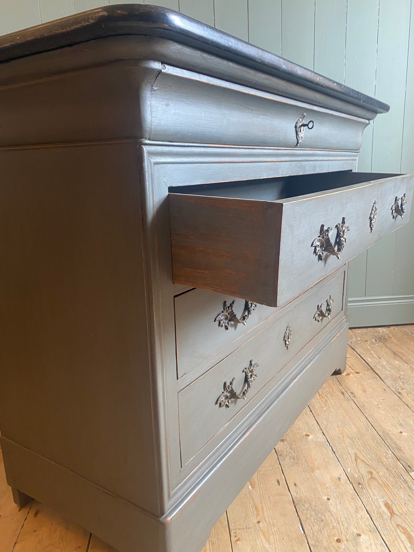 Louis Philippe Style Marble Top Commode