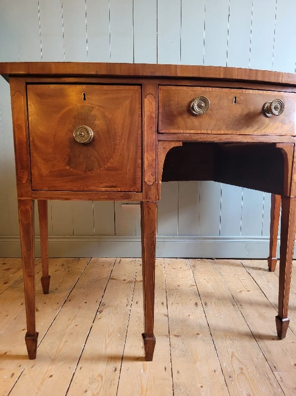 Edwardian Mahogany Bow Front Sideboard