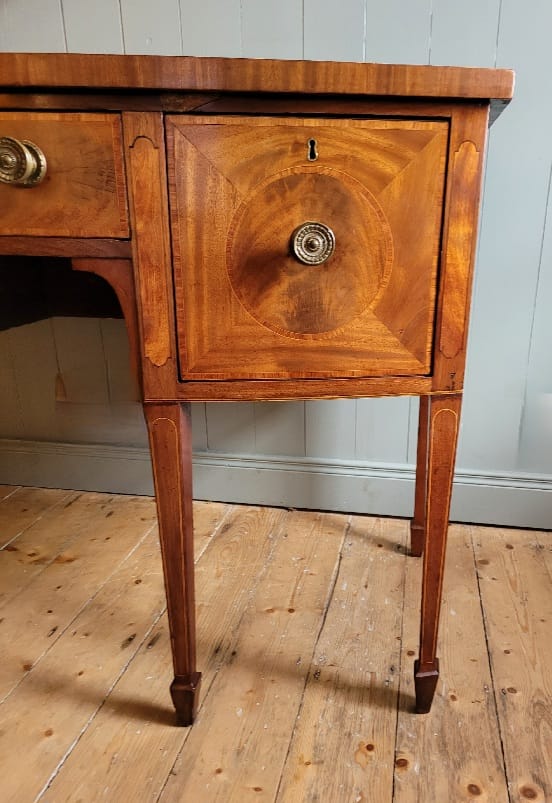 Edwardian Mahogany Bow Front Sideboard