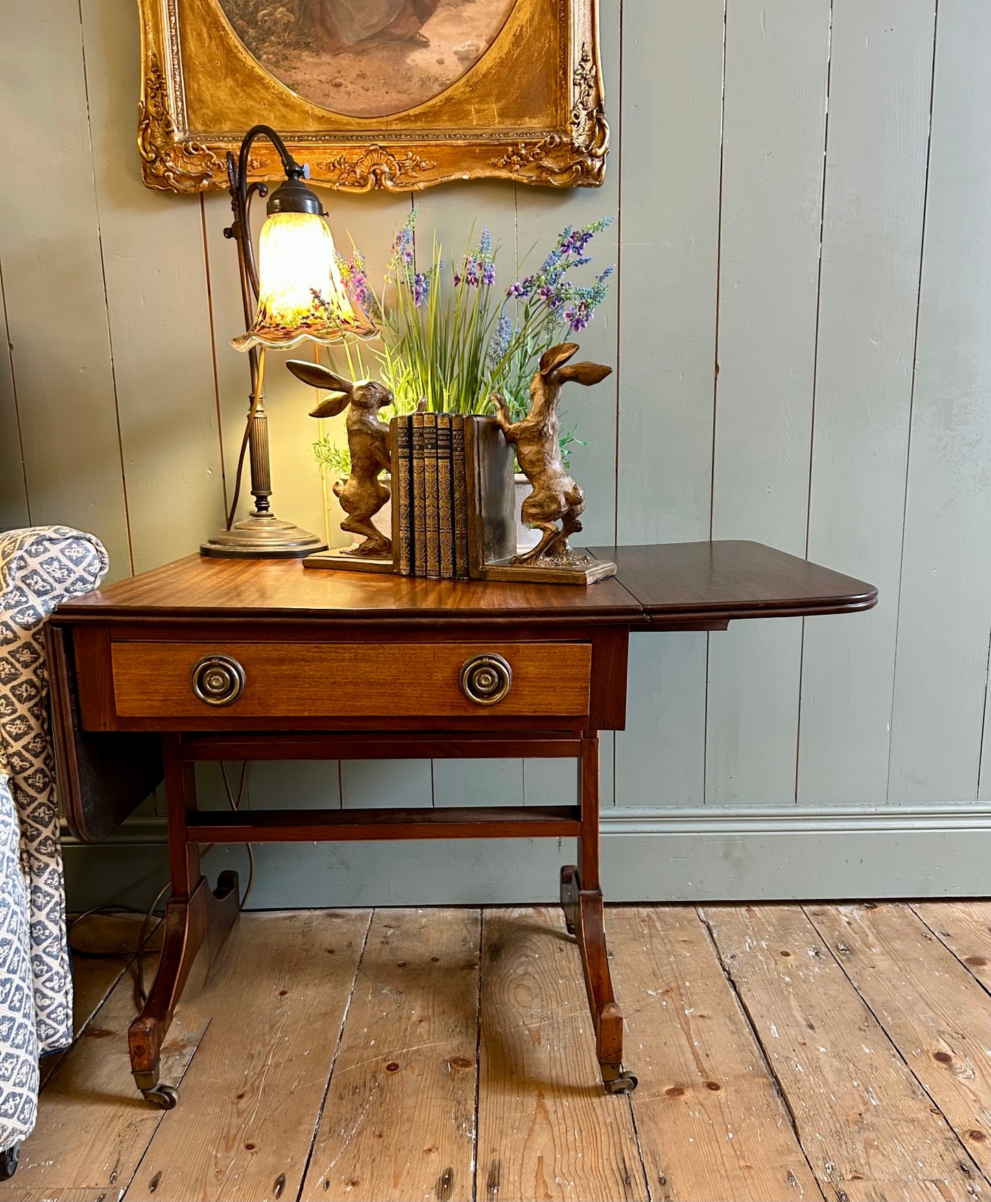 Regency Mahogany Drop Leaf Coffee Table