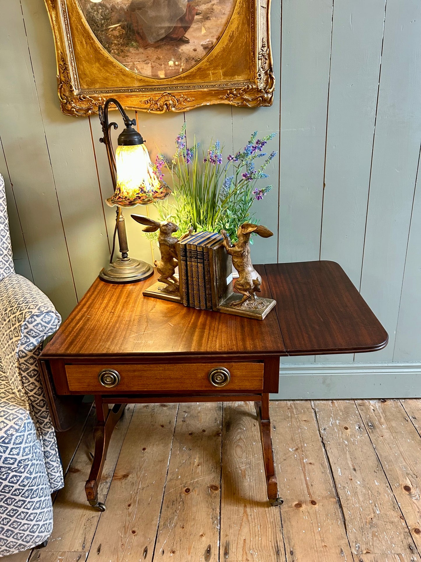 Regency Mahogany Drop Leaf Coffee Table