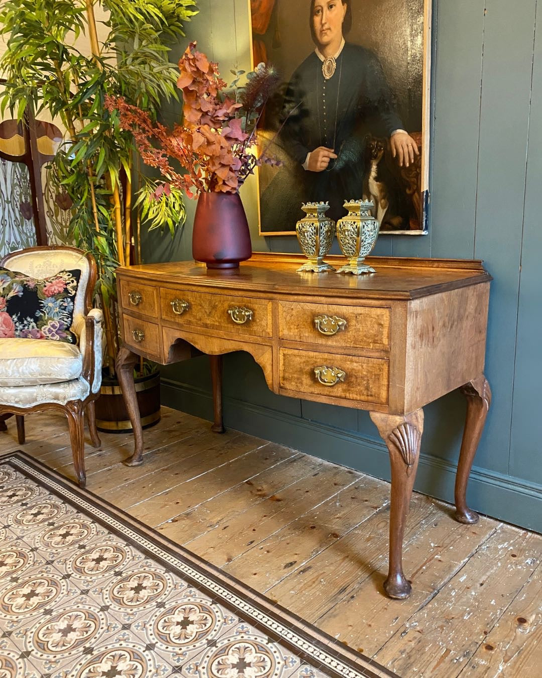 Maples Walnut Dressing Table, c1930s