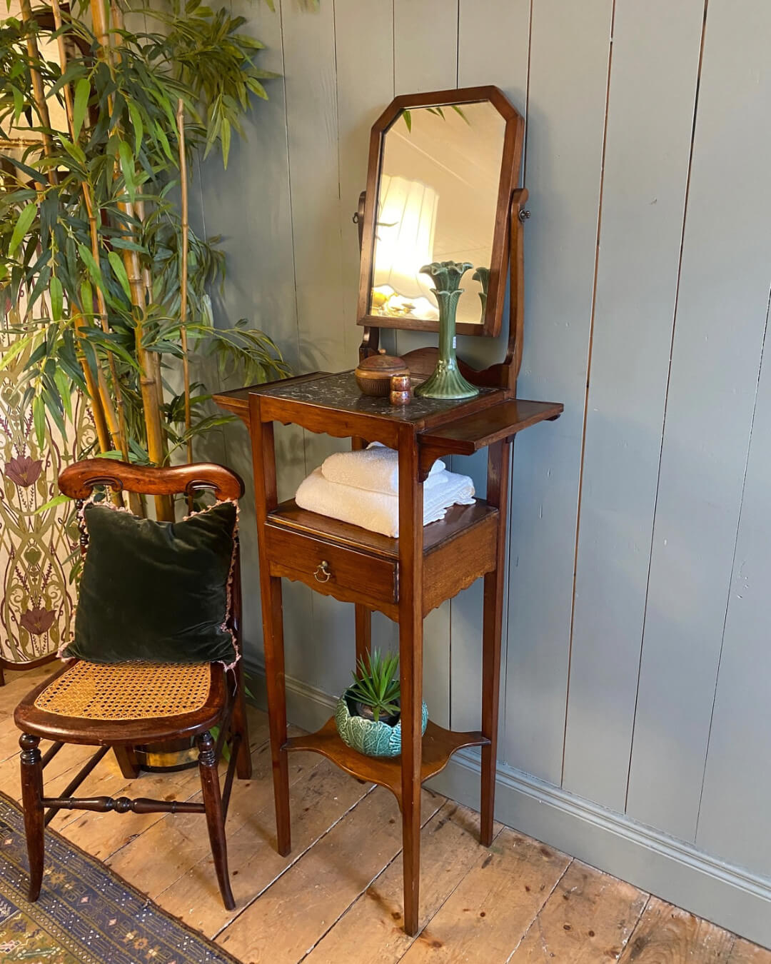 Marble Top Shaving Stand