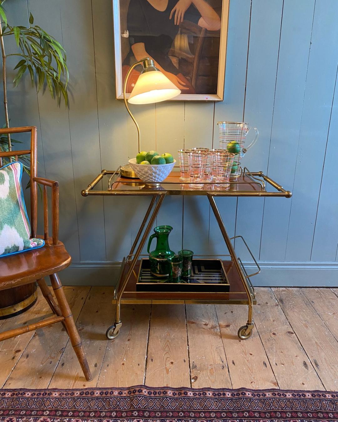Mid-Century Modern Bar Cart c1960