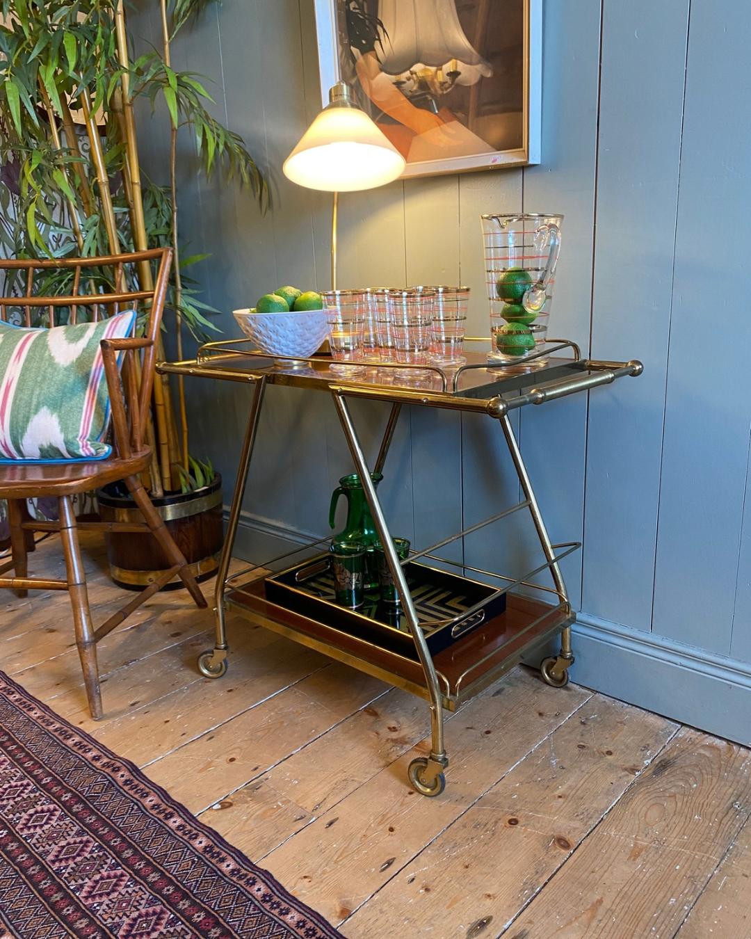 Mid-Century Modern Bar Cart c1960