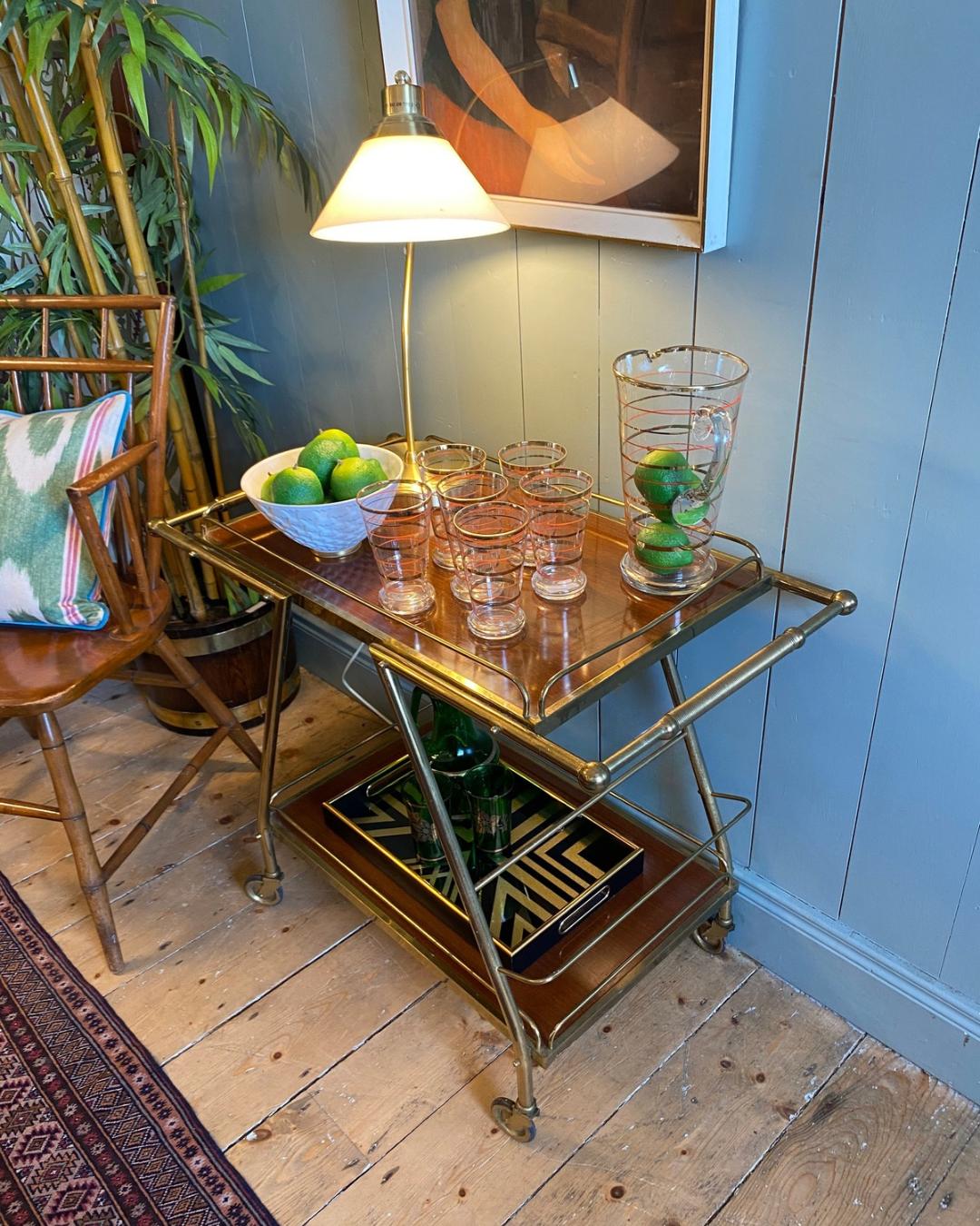 Mid-Century Modern Bar Cart c1960
