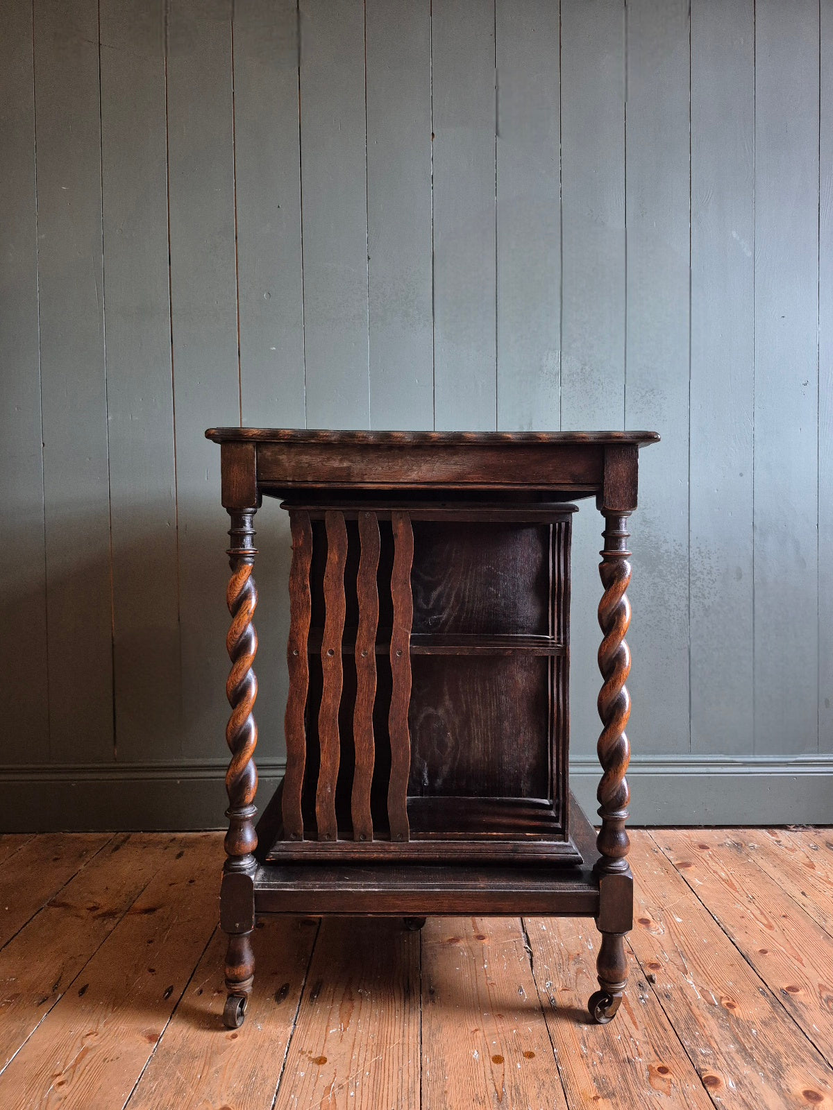 Oak Revolving Bookcase