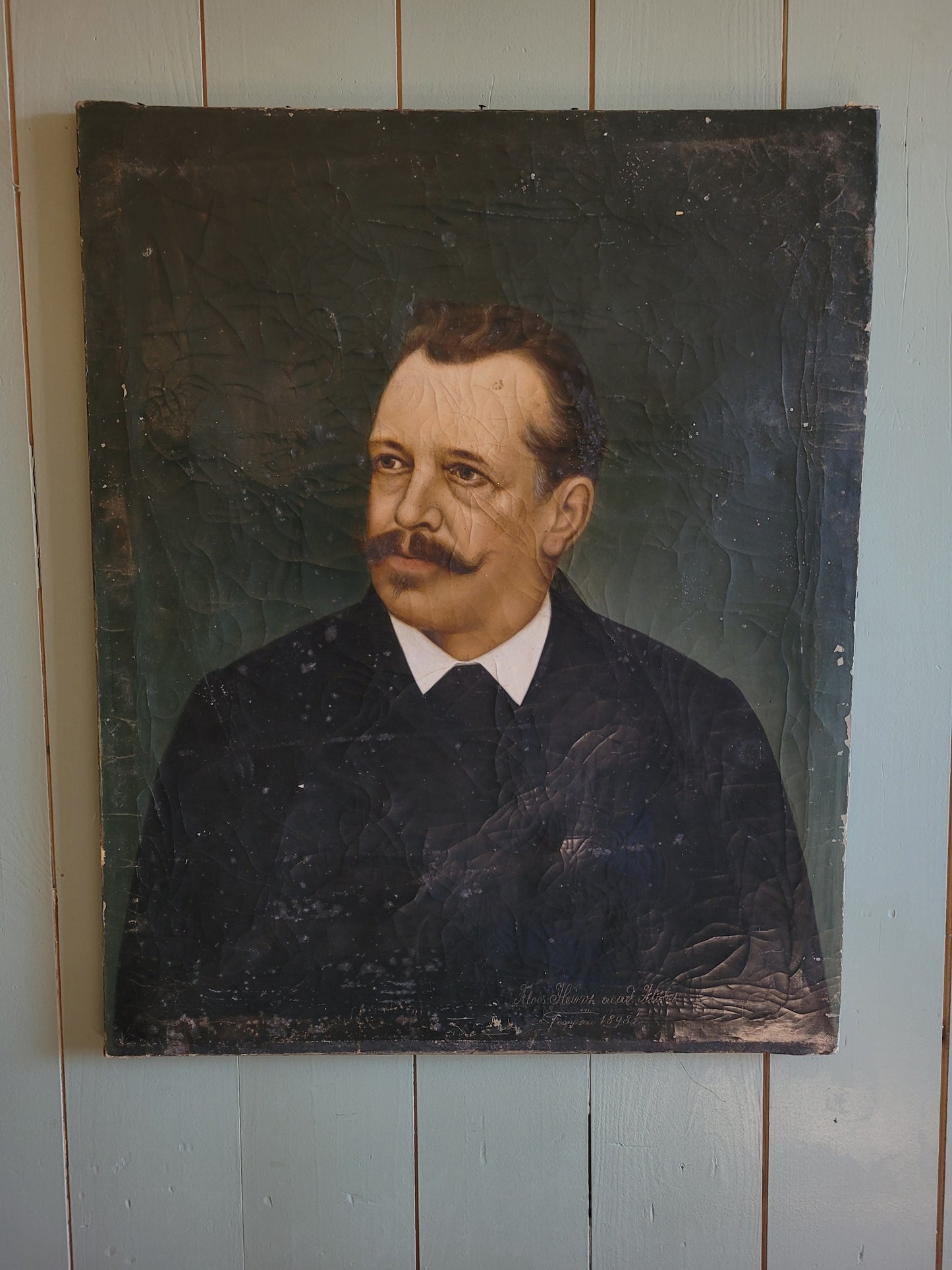 Oil on Canvas Portrait c 1898