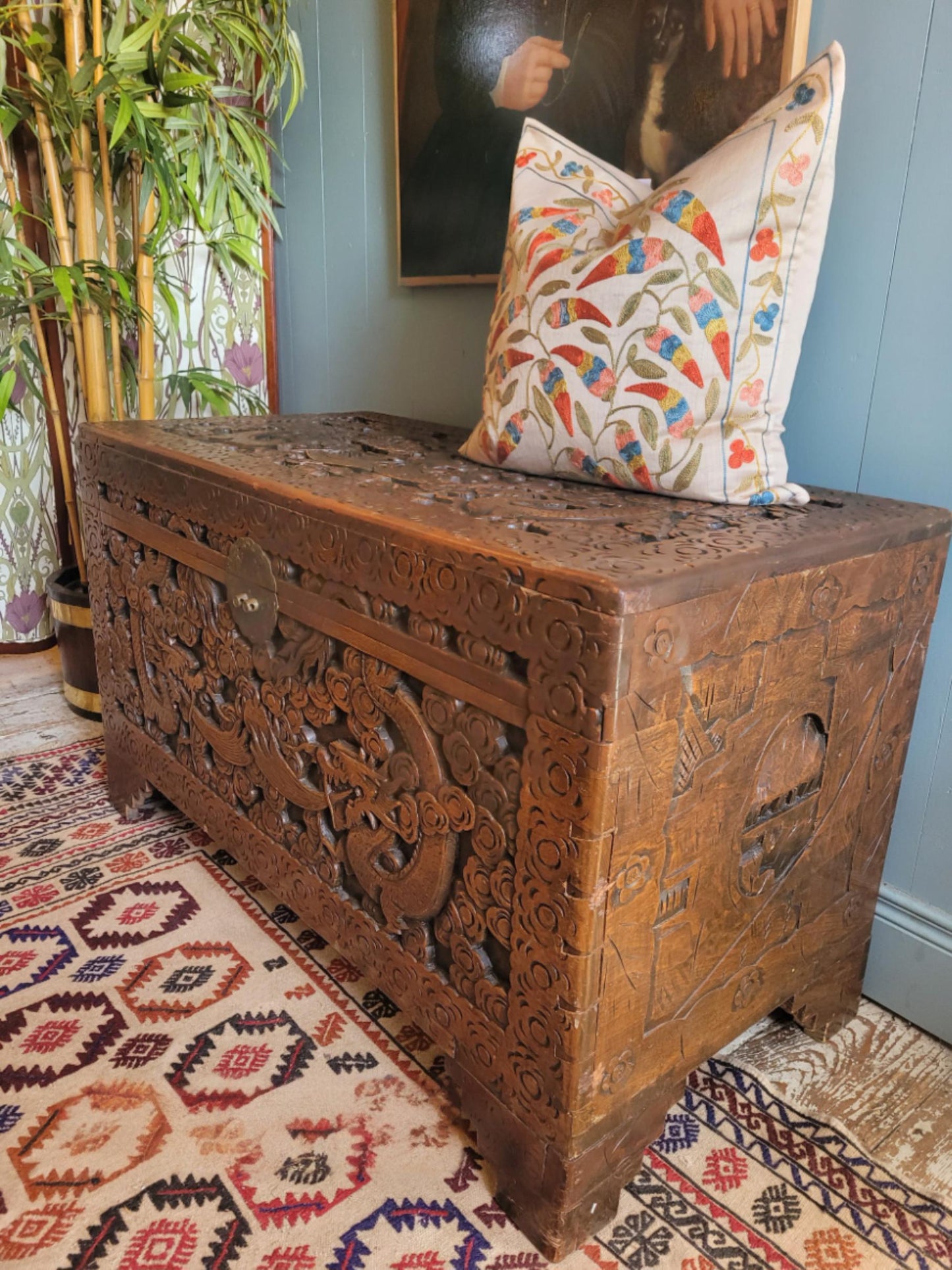 Oriental Carved Chest