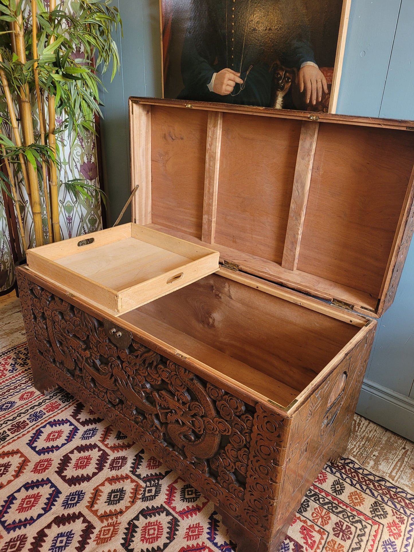 Oriental Carved Chest
