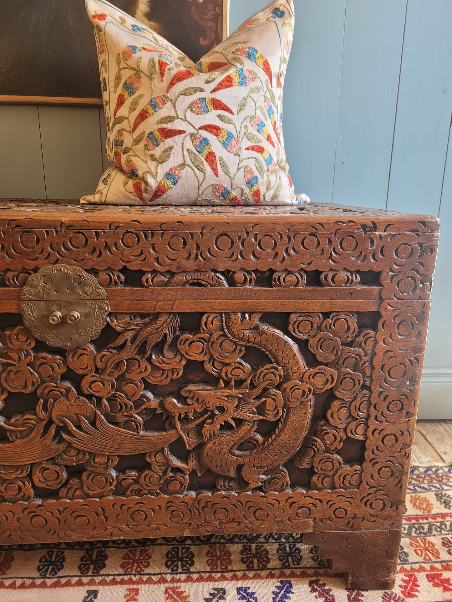 Oriental Carved Chest