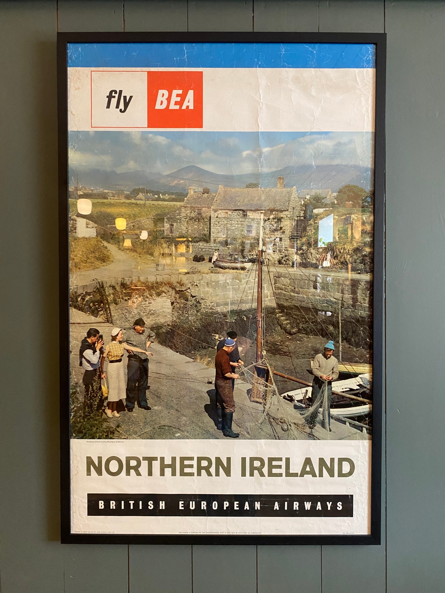 Original Fly BEA Northern Ireland Framed Poster