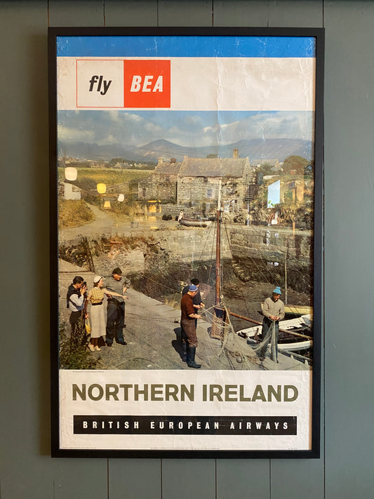 Original Fly BEA Northern Ireland Framed Poster