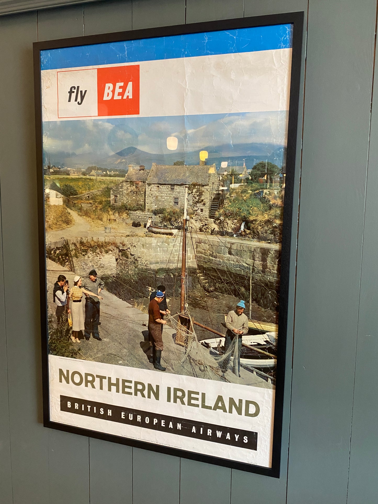 Original Fly BEA Northern Ireland Framed Poster