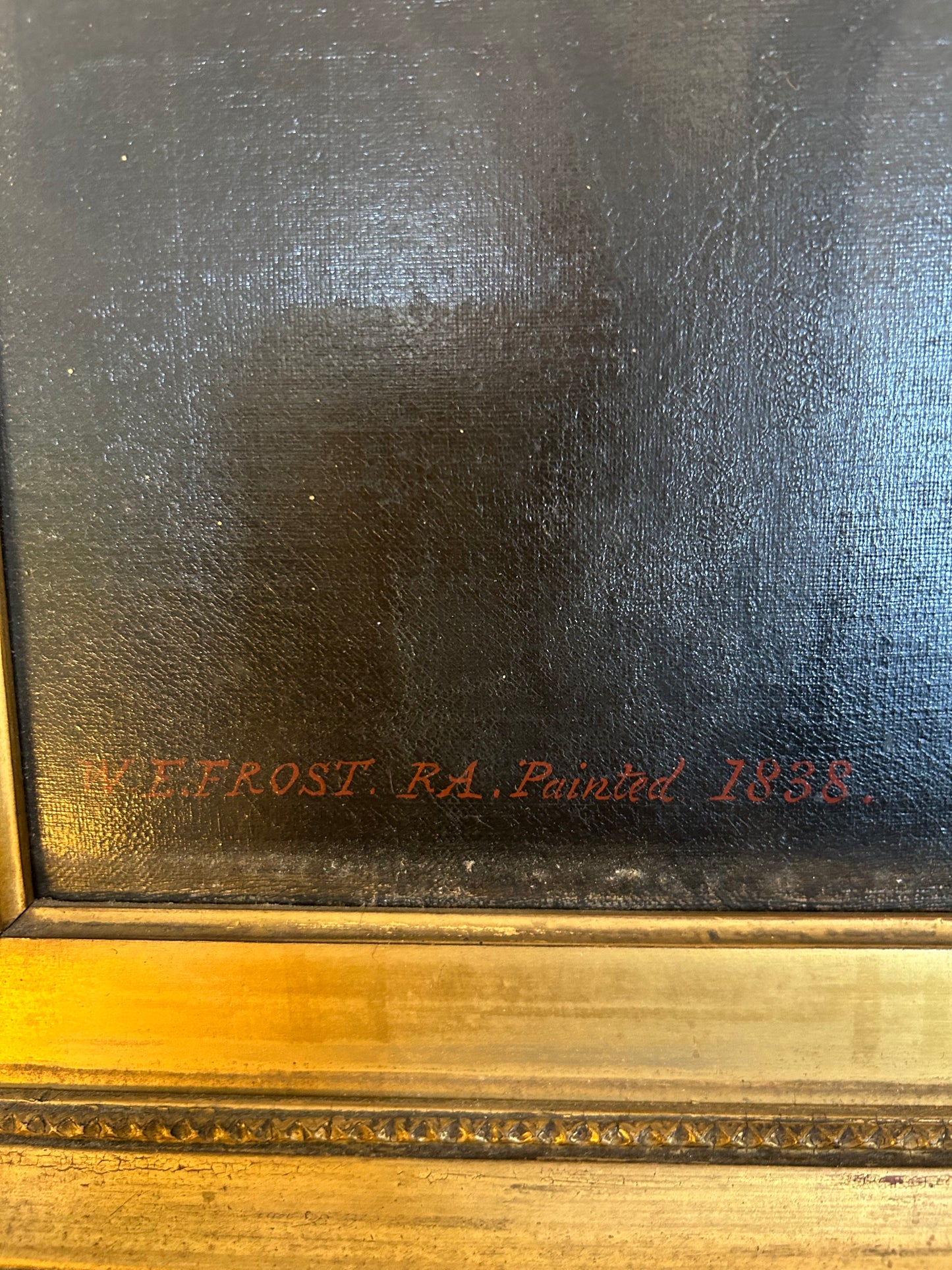 1838 Signed Portrait of a Noble Man by WE Frost